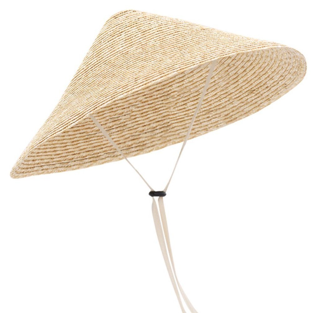 Bucket Hat Straw - ใหม่ขนาดใหญ่ปีกกว้างหมวกฟางป้องกันรังสียูวีหมวกกันแดดระบายอากาศครีมกันแดดหมวกชายหาดสวนกลางแจ้งตกปลาวันหยุด