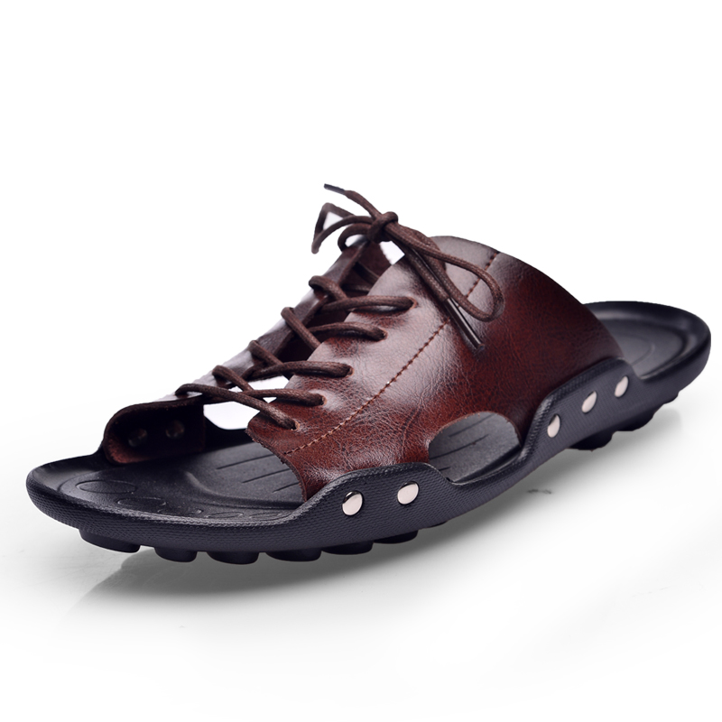 รองเท้าแตะผู้ชาย Summer Tide แ - Flip Flop Leather Men บทวิจารณ์และราคา