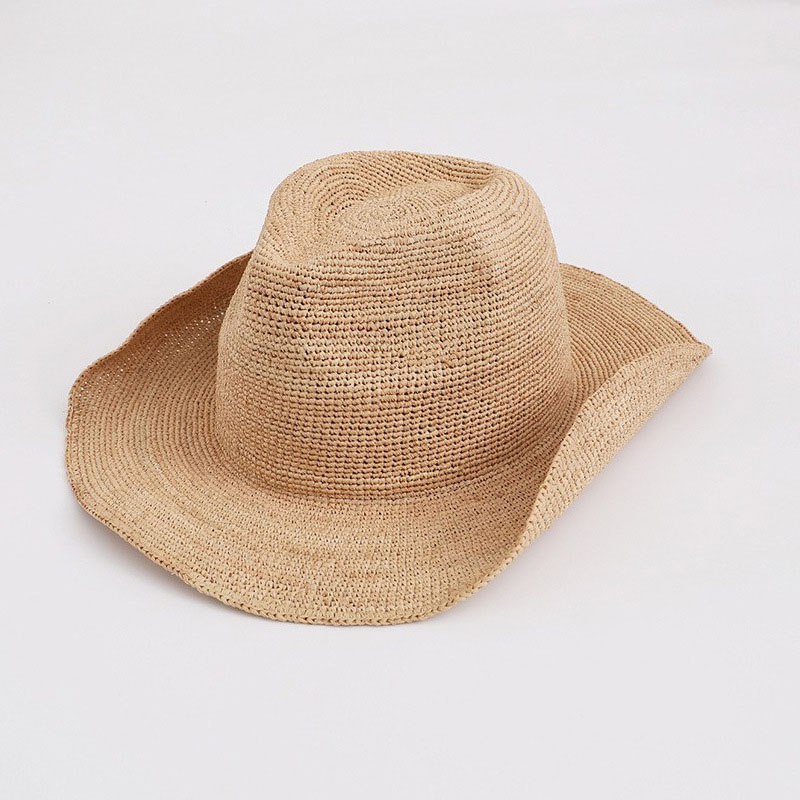 หมวกฟางใยปาล์มธรรมชาติสำหรับผู - Bucket Hat Straw บทวิจารณ์และราคา
