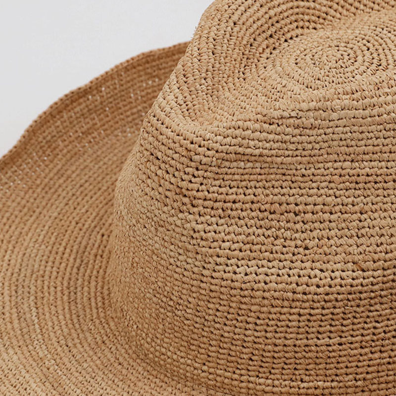 หมวกฟางใยปาล์มธรรมชาติสำหรับผู - Bucket Hat Straw บทวิจารณ์และราคา