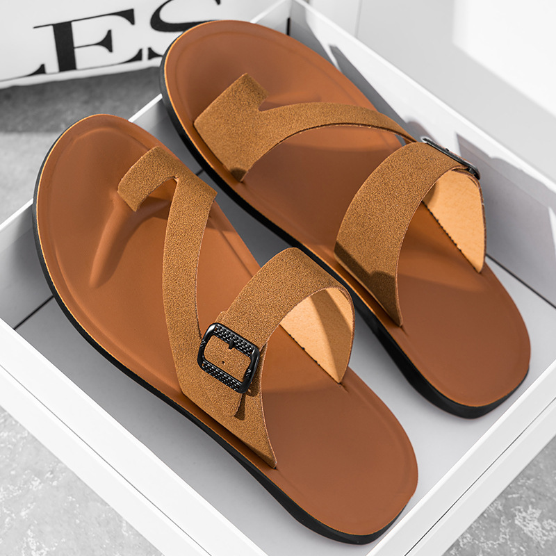 รองเท้าแตะหนังทำมือฤดูร้อนปี 2 - Flip Flop Leather Men บทวิจารณ์และราคา