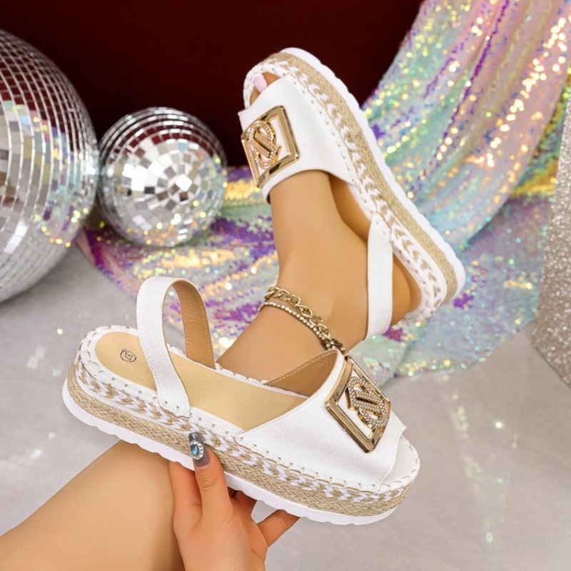 รองเท้าส้นเตารีดแบบสวมสำหรับผู - Espadrille Slip On บทวิจารณ์และราคา