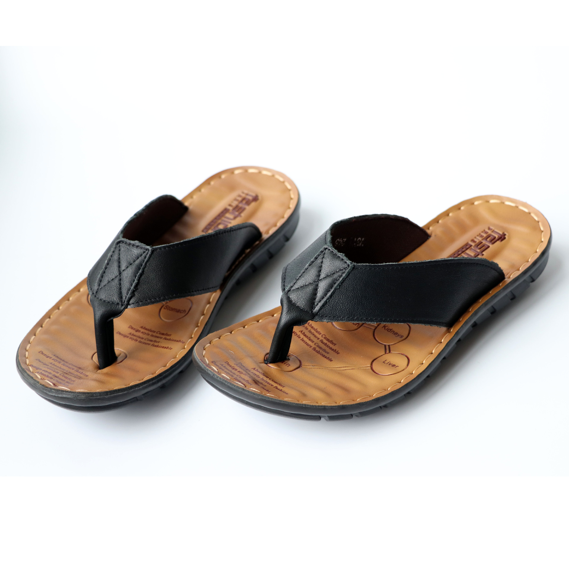 รองเท้าแตะหนังผู้ชาย รุ่นปี 20 - Flip Flop Leather Men บทวิจารณ์และราคา