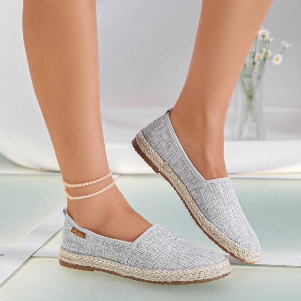 รองเท้าผ้าใบแบบสวมสบายสำหรับฤด - Espadrille Slip On บทวิจารณ์และราคา