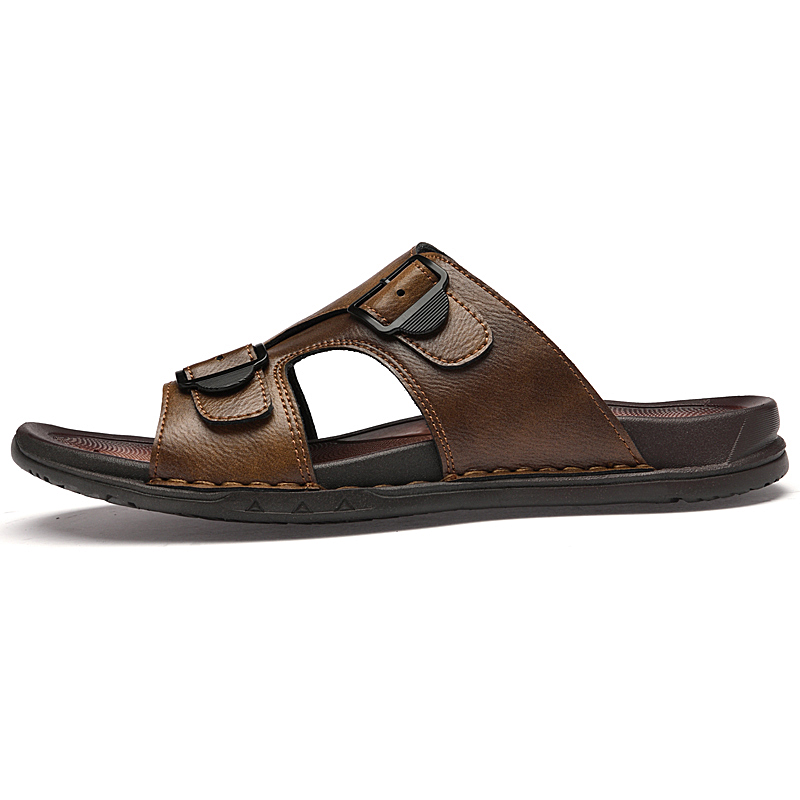 ฤดูร้อนบุรุษรองเท้าแตะหนังผู้ช - Flip Flop Leather Men บทวิจารณ์และราคา