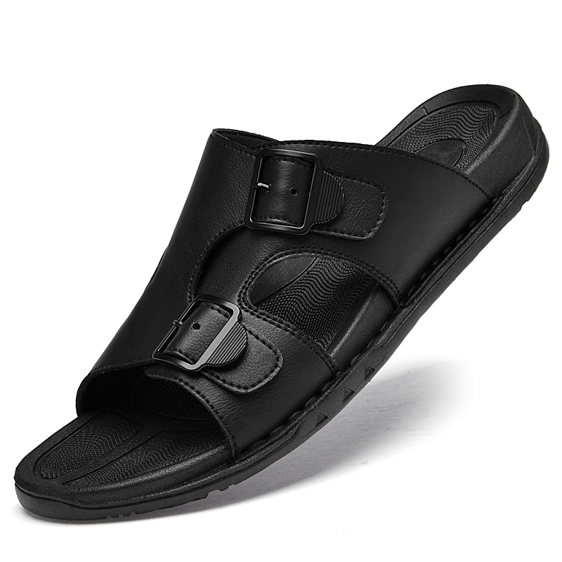 ฤดูร้อนบุรุษรองเท้าแตะหนังผู้ช - Flip Flop Leather Men บทวิจารณ์และราคา