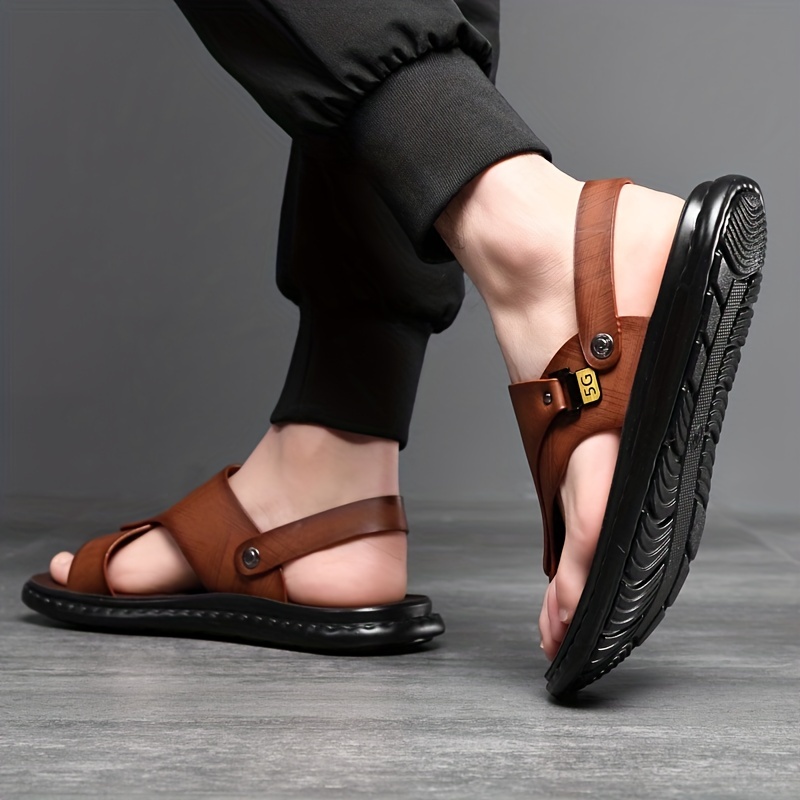 รองเท้าแตะหนังผู้ชายแบบสวม รุ่ - Flip Flop Leather Men บทวิจารณ์และราคา