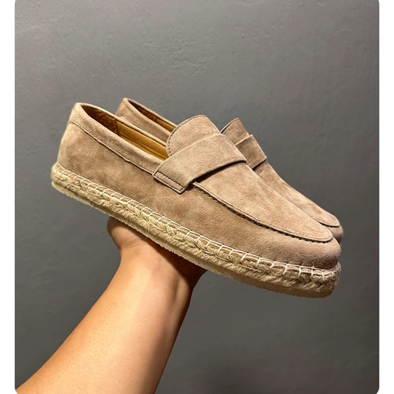 รองเท้าเอสปาดริลล์หนังกลับแกะร - Espadrille Slip On บทวิจารณ์และราคา