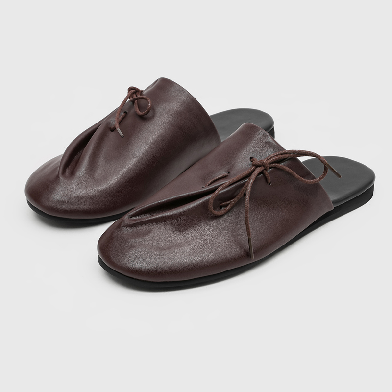 รองเท้าแตะลำลองแบบใหม่สำหรับผู - Flip Flop Leather Men บทวิจารณ์และราคา