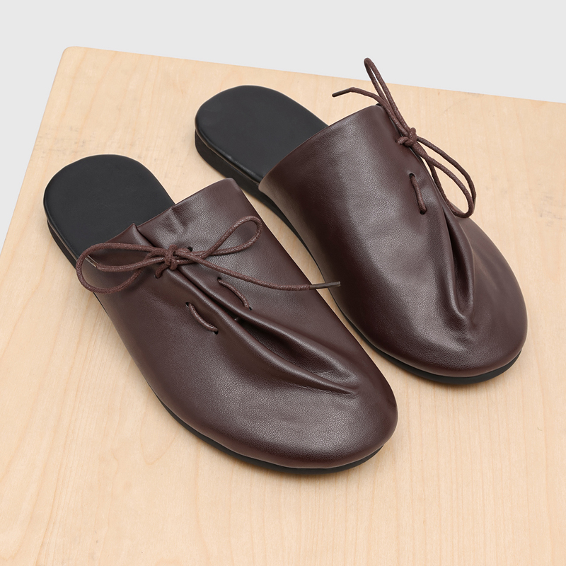 รองเท้าแตะลำลองแบบใหม่สำหรับผู - Flip Flop Leather Men บทวิจารณ์และราคา