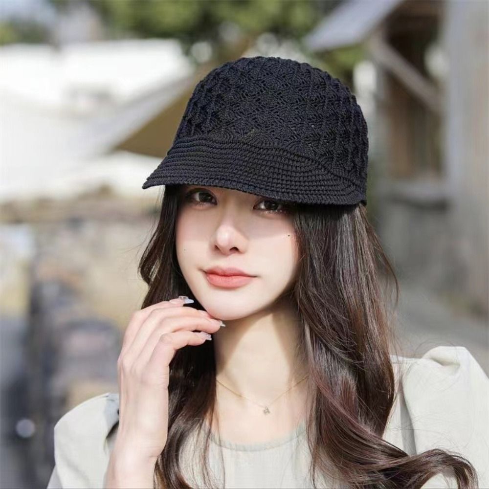 หมวกปีกกว้างตาข่ายสำหรับผู้หญิ - Bucket Hat Straw บทวิจารณ์และราคา