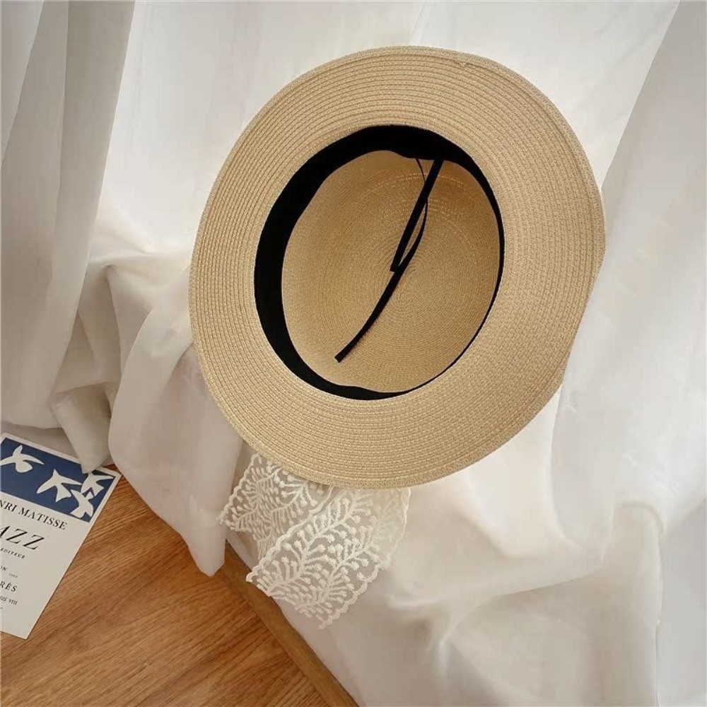 อุปกรณ์เสริมสไตล์ หมวกฟางประดั - Bucket Hat Straw บทวิจารณ์และราคา