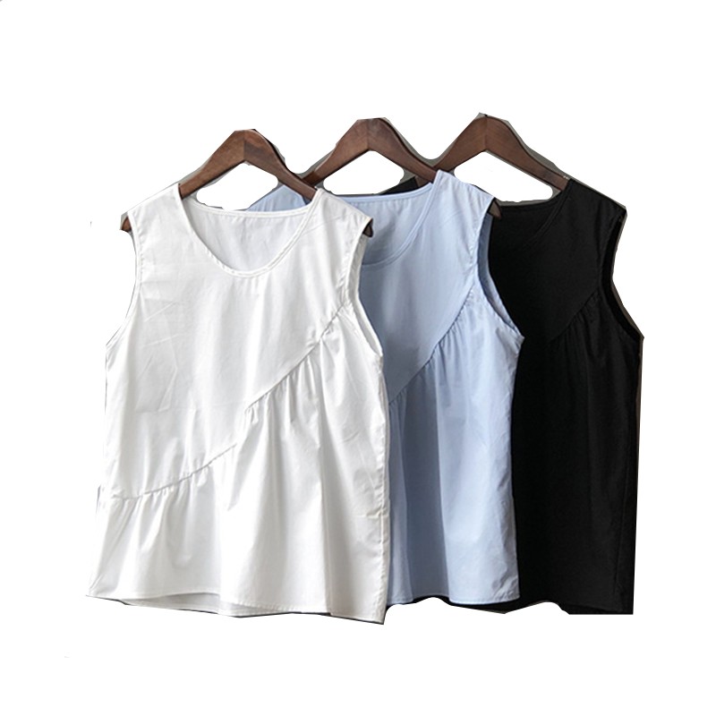 หลวมสบายๆผู้หญิงผ้าฝ้ายผ้าลินิ - Shirt Camp Collar บทวิจารณ์และราคา